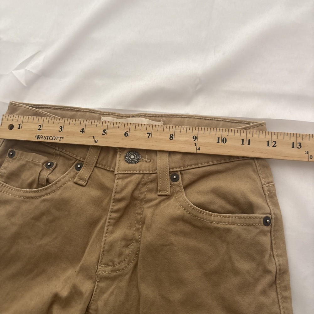 Levi’s 511 Slim Fit Khaki Pants Boys Size 8 Adjustable Waist Brown - Picture 4 of 12